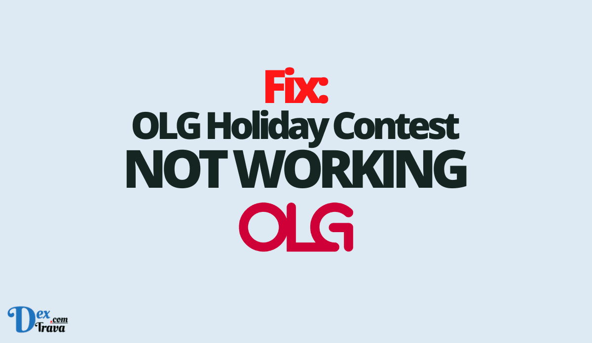 Fix: OLG Holiday Contest Not Working